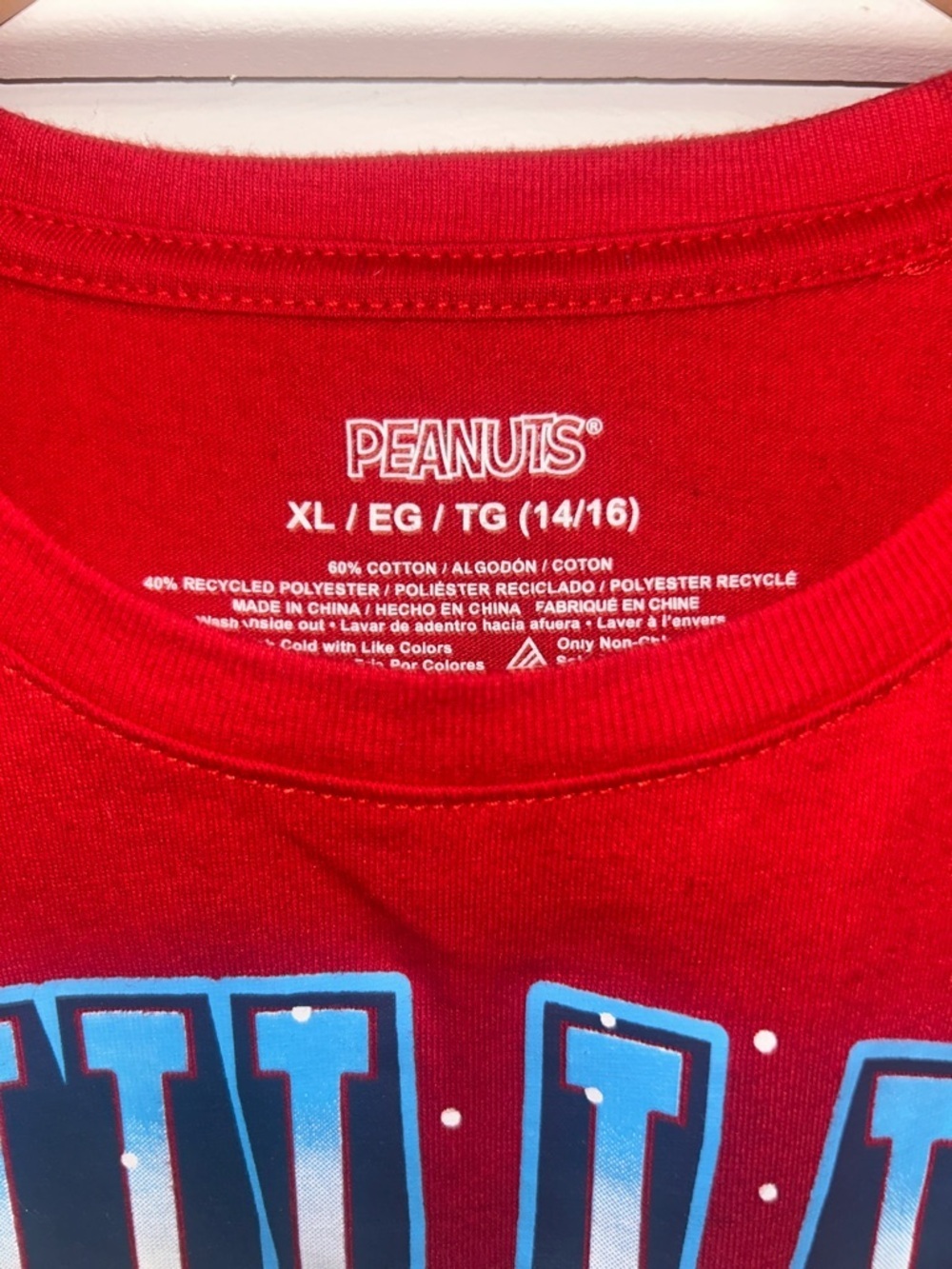Snoopy Peanuts Red 'Chillin' Snoopy Holiday Tee - Picture 3 of 5